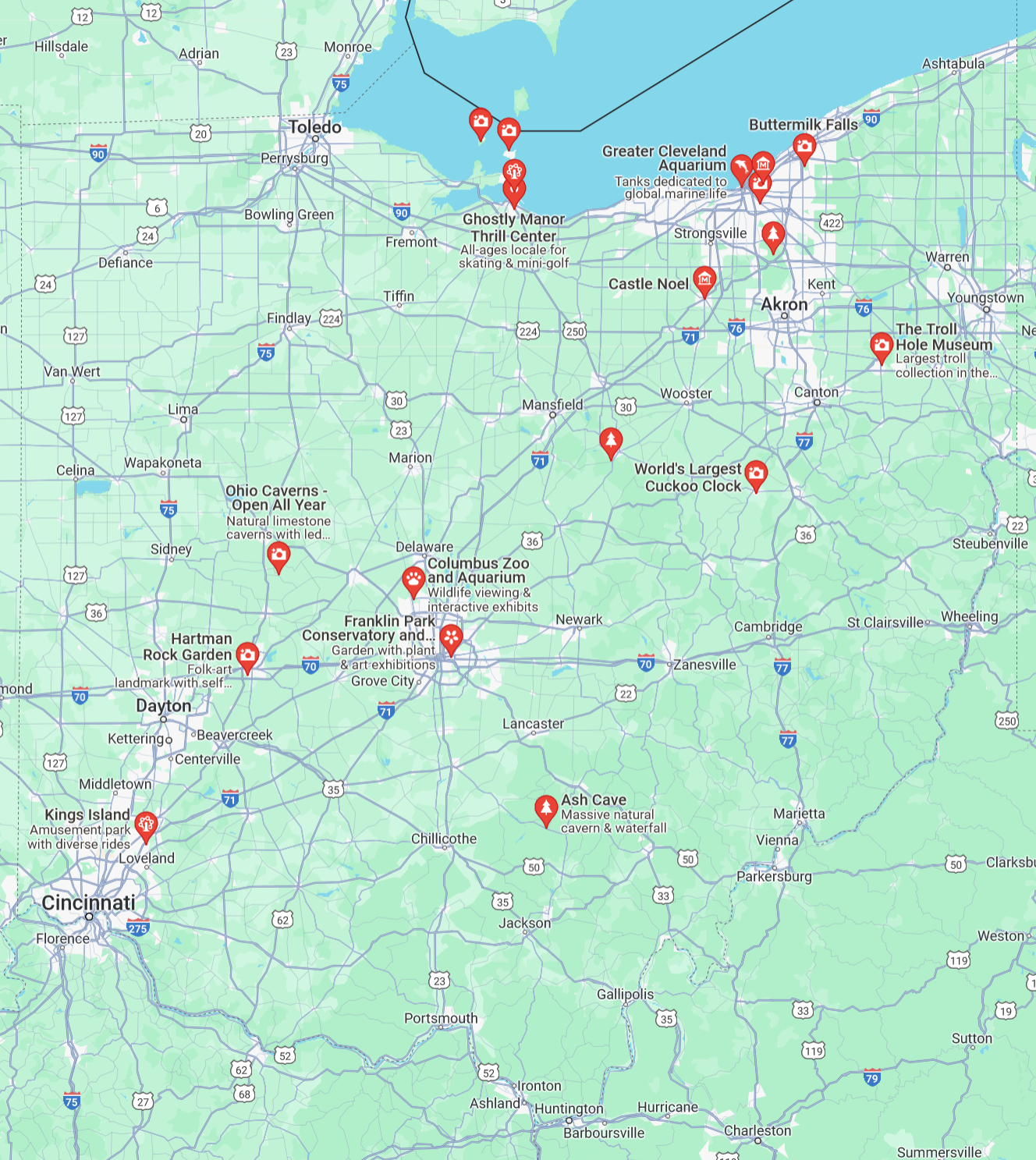 Cleveland skyline at dusk